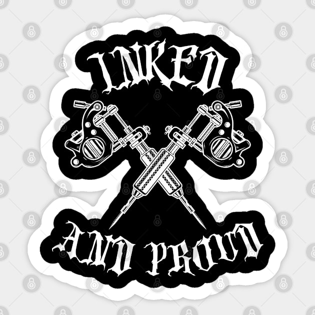 Inked And Proud Sticker by Norse Magic